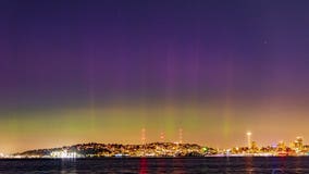Northern Lights put on dazzling show over Seattle area